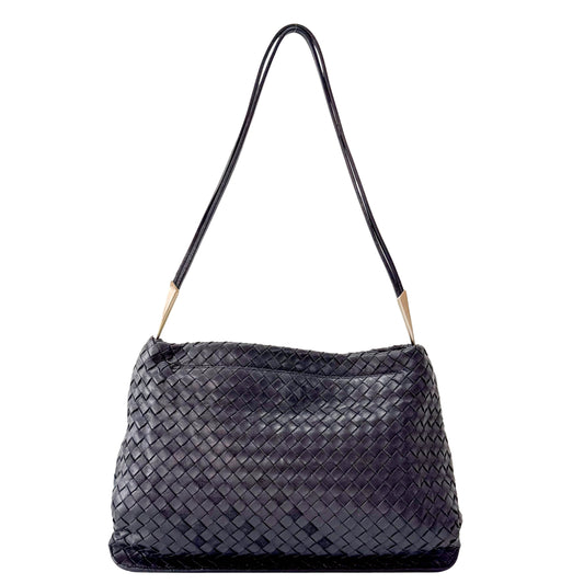 Black Leather Shoulder Bag