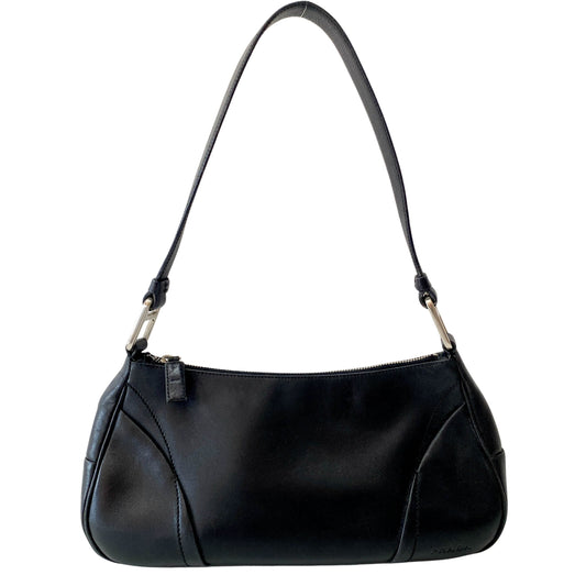 Black Leather Shoulder Bag