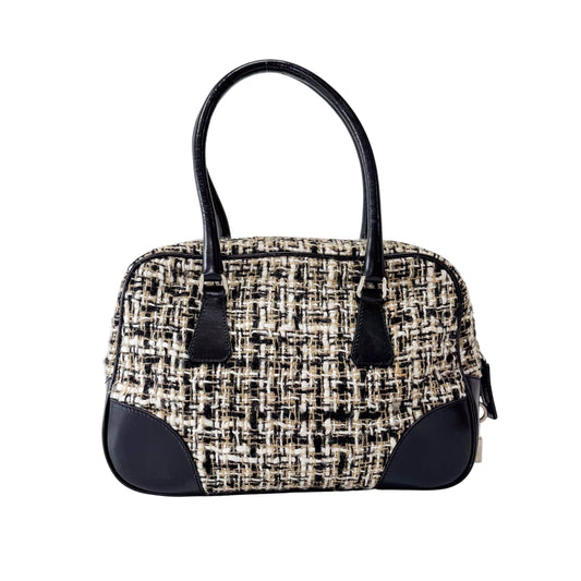 Tweed Black Handbag