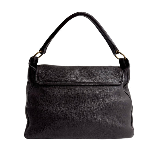 Archive Brown Leather Shoulder Bag