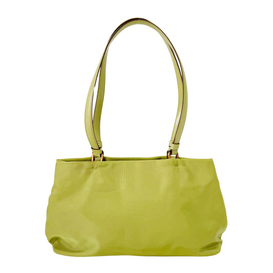 Green Nylon Shoulder Bag