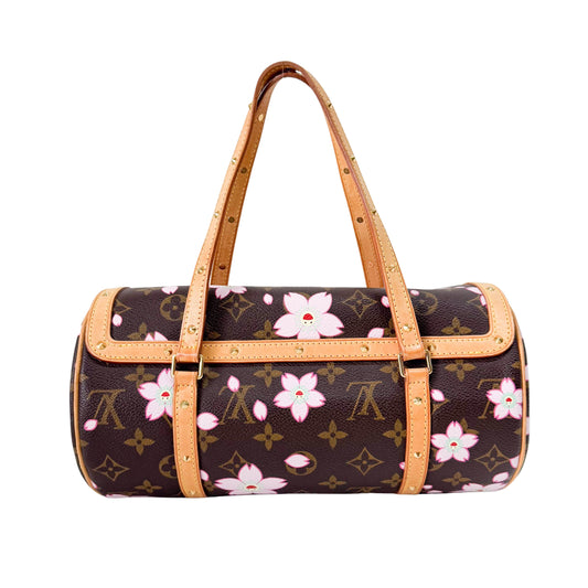 LV x TM Monogram Sakura Papillon Bag