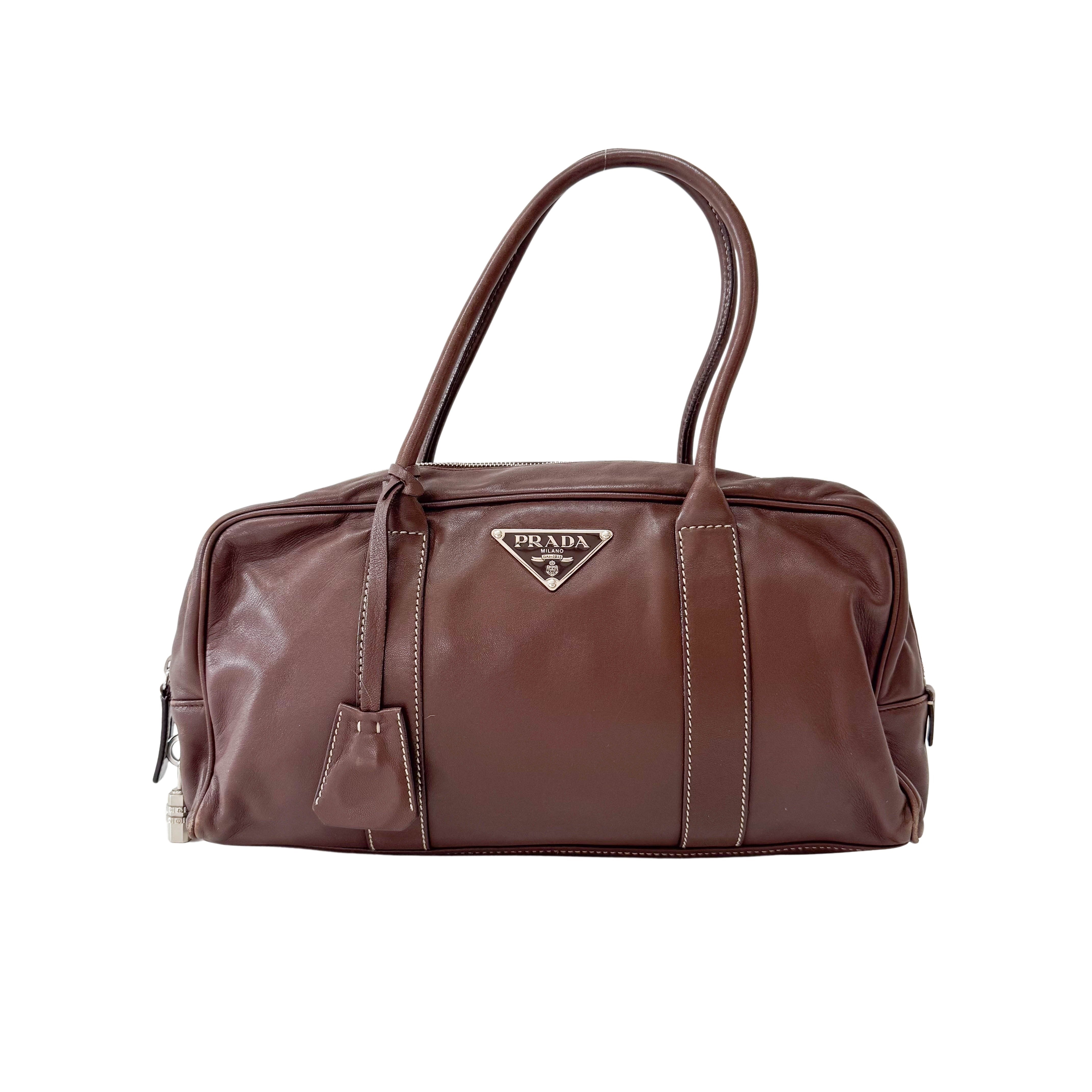 バッグ 90s PRADA archive brown leather bag s-l500.jpg