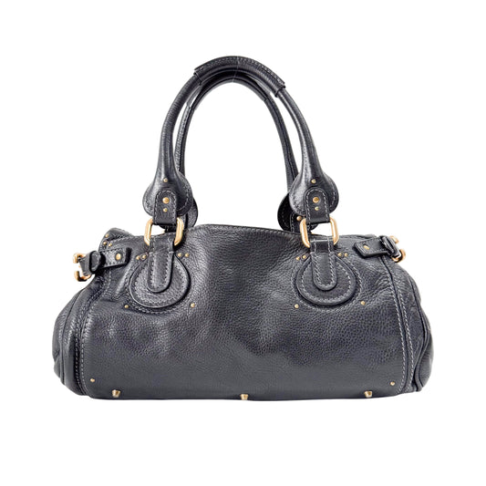 Paddington Black Leather Shoulder Bag