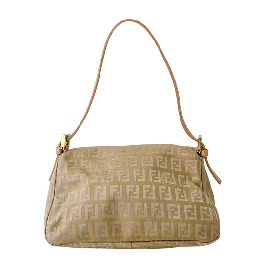 Mamma Baguette Mini Yellow Zucchino Canvas Shoulder Bag