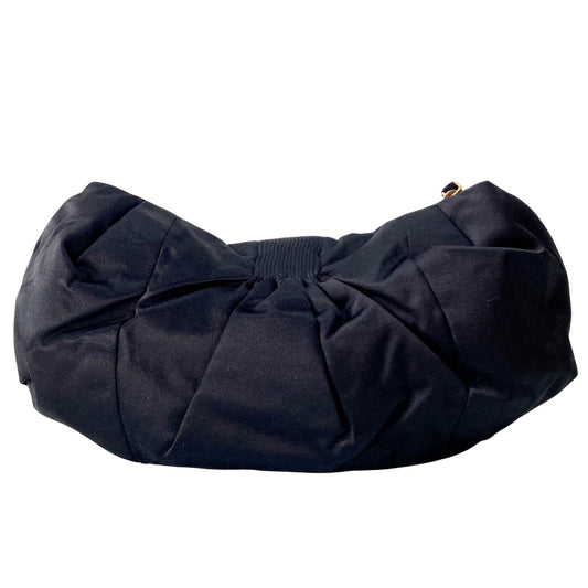 Archive Black Satin Clutch Bag
