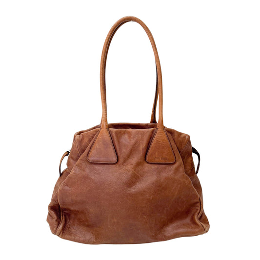 Brown Leather Shoulder Bag