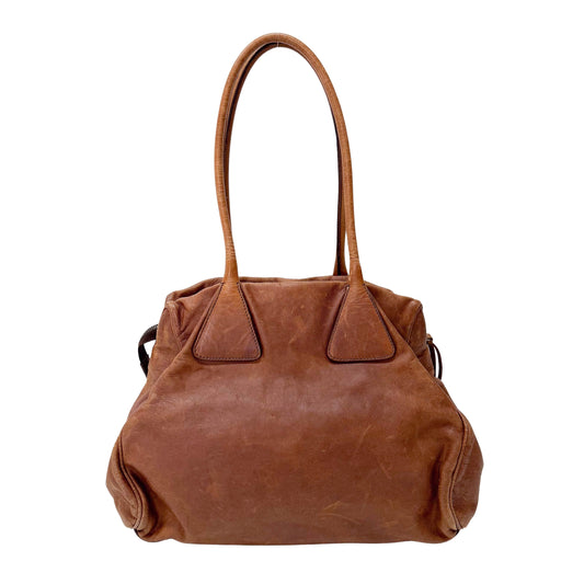 Brown Leather Shoulder Bag