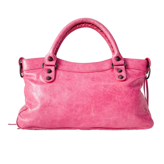 Le City Pink Leather Bag