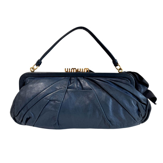 Archive Navy Leather Hobo Shoulder Bag
