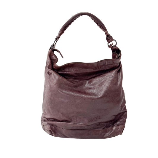 The Day Brown Leather Tote Shoulder Bag