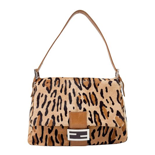 Mamma Baguette Leopard Print Bag