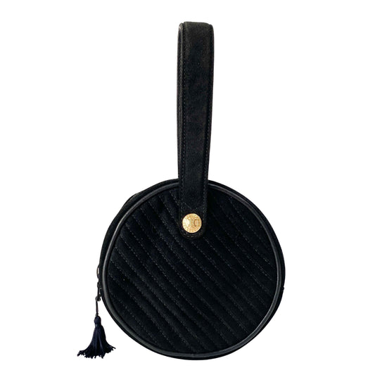 Mini Black Suede Handbag