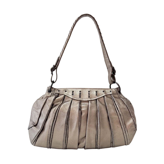 Archive Metallic Gold Leather Shoulder Bag