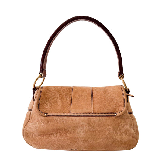 Archive Brown Nubuck Leather Shoulder Bag
