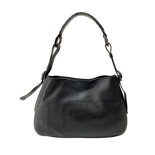 BOTTEGA VENETA Intrecciato Black Leather Handle Bag, in , Sold by HIVE PRELOVED - Shoulder Bags, ,