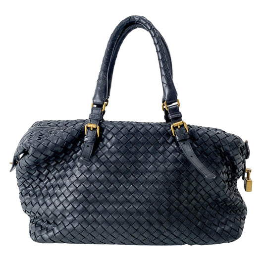 BOTTEGA VENETA Intrecciato Bowling Bag Black Leather Shoulder Bag, in , Sold by HIVE PRELOVED - Handle Bags, ,
