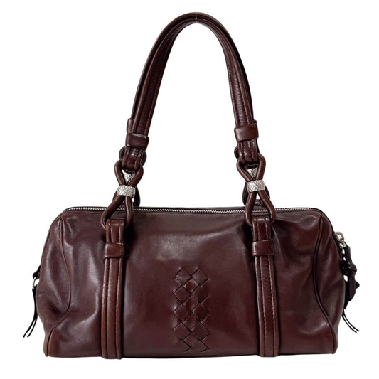 BOTTEGA VENETA Intrecciato Brown Leather Handle Bag, in , Sold by HIVE PRELOVED - Handle Bags, ,