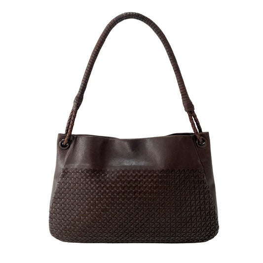 BOTTEGA VENETA Intrecciato Brown Leather Handle Bag, in , Sold by HIVE PRELOVED - Shoulder Bags, ,