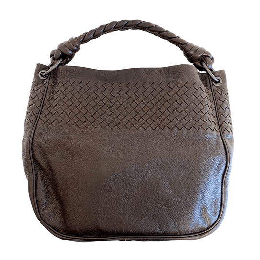 BOTTEGA VENETA Intrecciato Brown Leather Hobo Shoulder Bag, in , Sold by HIVE PRELOVED - Shoulder Bags, ,