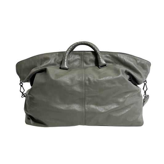 BOTTEGA VENETA Intrecciato Grey Boston Bag, in , Sold by HIVE PRELOVED - Travel bags, ,