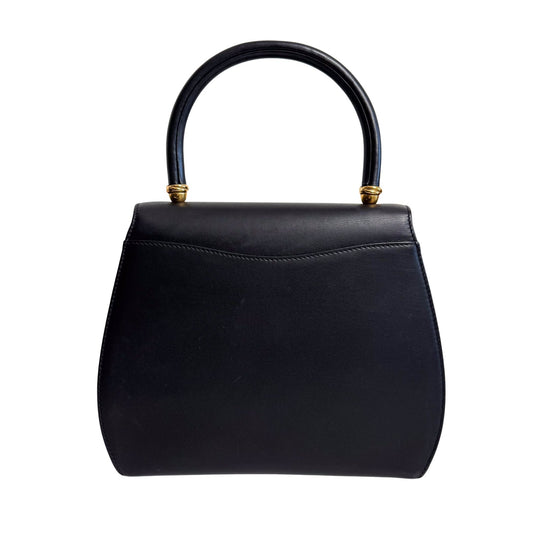 CARTIER Panthère Black Leather Top Handle Bag, in , Sold by HIVE PRELOVED - Handle Bags, ,