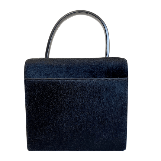 CARTIER Panthère Black Pony Haire Top Handle Bag, in , Sold by HIVE PRELOVED - Handle Bags, ,