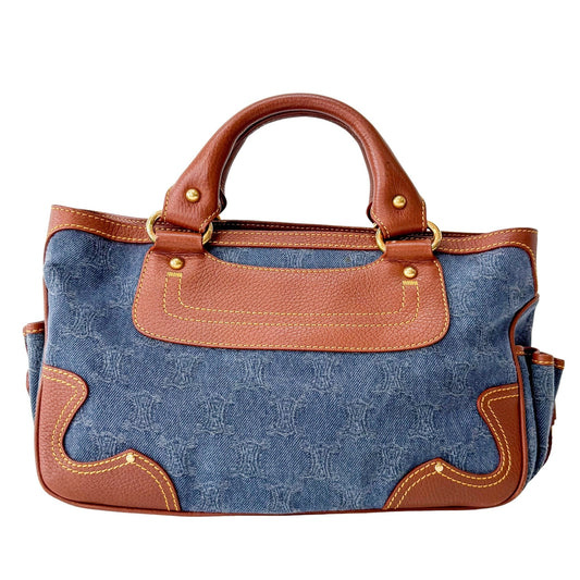 CELINE Boogie Bag in Blue Macadam Denim Handle Bag, in , Sold by HIVE PRELOVED - Handle Bags, ,