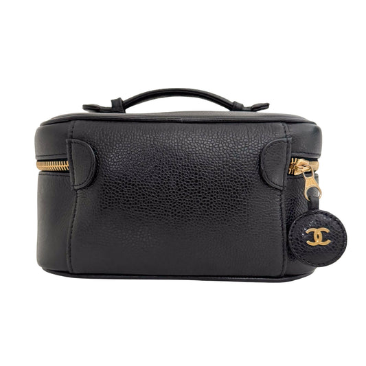 CHANEL Caviar CC Vanity Cosmetic Case Black, in , Sold by HIVE PRELOVED - Handle Bags, ,