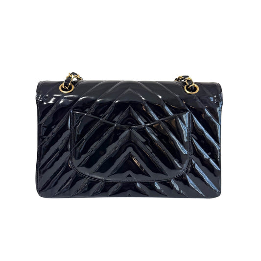 CHANEL Chevron Vernish Leather Chain Strap Shoulder Bag, in , Sold by HIVE PRELOVED - Shoulder Bags, ,