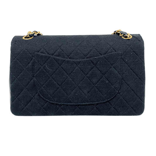 CHANEL Cotton Timeless Classic Quilted Double Flap Gold Chain Shoulder Bag, in , Sold by HIVE PRELOVED - Shoulder Bags, ,