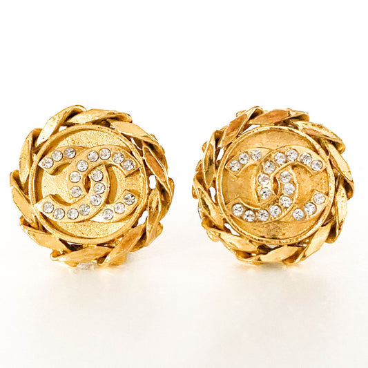 CHANEL Gold CC Logo Earrings, in , Sold by HIVE PRELOVED - Earrings, ,