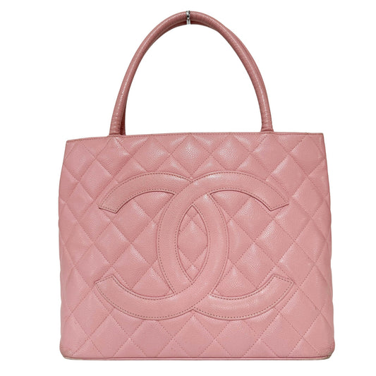 CHANEL Medallion Tote Pink Caviar Skin Leather, in , Sold by HIVE PRELOVED - Totes, ,