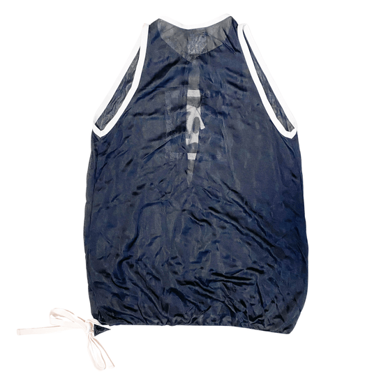 CHANEL Sheer Vest Top Black 36, in , Sold by HIVE PRELOVED - Tops, ,