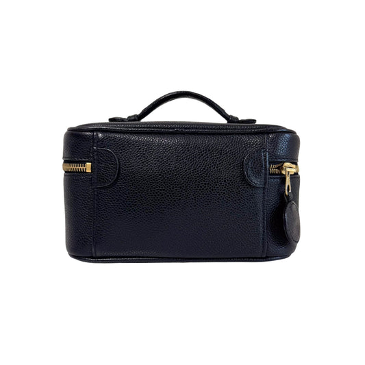 CHANEL Vintage Coco Mark Handbag Vanity Bag Black, in , Sold by HIVE PRELOVED - Amenitiy Bag / Pouch, ,