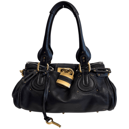 CHLOÉ Paddington Black leather Handbag Front Pocket, in , Sold by HIVE PRELOVED - Shoulder Bags, ,
