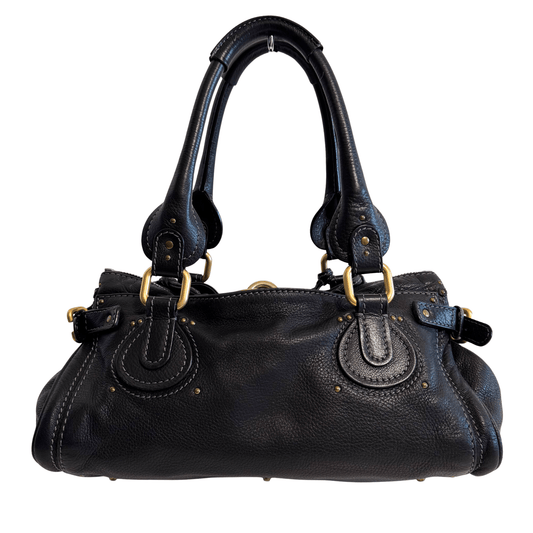CHLOÉ Paddington Black leather Handbag Front Pocket, in , Sold by HIVE PRELOVED - Shoulder Bags, ,