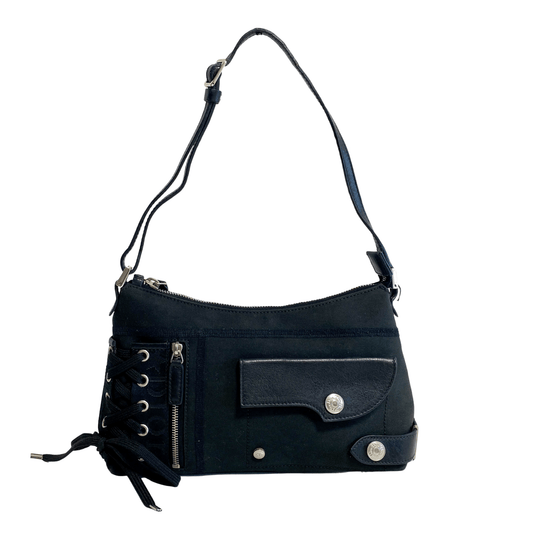 DIOR 2004 Black Cotton Handbag, in , Sold by HIVE PRELOVED - Shoulder Bags, ,