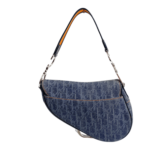 DIOR 2005 Navy Flight Line Trotter Saddle Handbag, in , Sold by HIVE PRELOVED - Shoulder Bags, ,