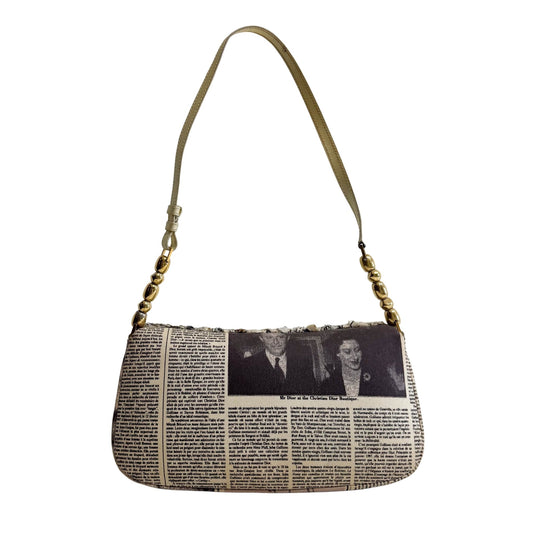 DIOR Archive Malice Pearl News Paper Shoulder Bag, in , Sold by HIVE PRELOVED - Shoulder Bags, ,