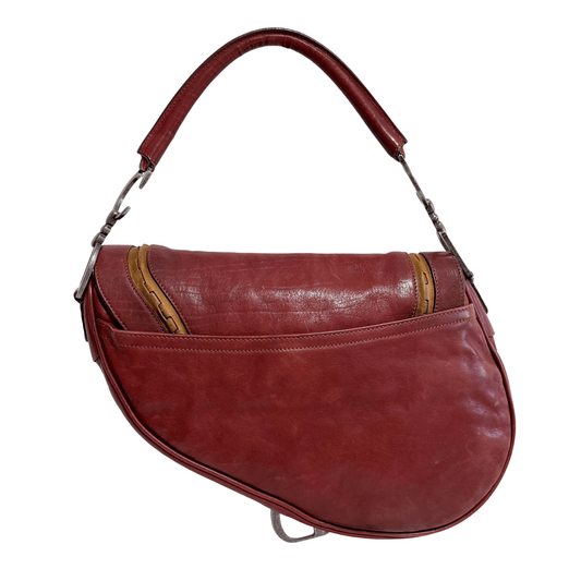 DIOR Gaucho Saddle Vintage Brown Leather Shoulder Bag, in , Sold by HIVE PRELOVED - Shoulder Bags, ,