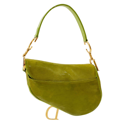DIOR Green Leather Saddle Bag, in , Sold by HIVE PRELOVED - Shoulder Bags, ,