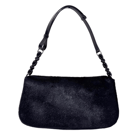 DIOR Maris Pear Black/Gold Embellished Pony Hair Shoulder Bag, in , Sold by HIVE PRELOVED - Shoulder Bags, ,