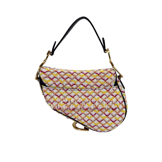 DIOR Multicolor Beaded Tassel Mini Saddle Bag, in , Sold by HIVE PRELOVED - Handle Bags, ,