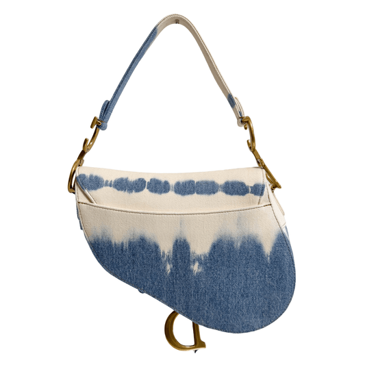 DIOR Saddle Light Blue Denim Shoulder Bag, in , Sold by HIVE PRELOVED - Shoulder Bags, ,
