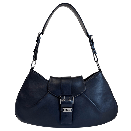 DIOR Vintage Black Logo Buckle Shoulder Bag, in , Sold by HIVE PRELOVED - Shoulder Bags, ,