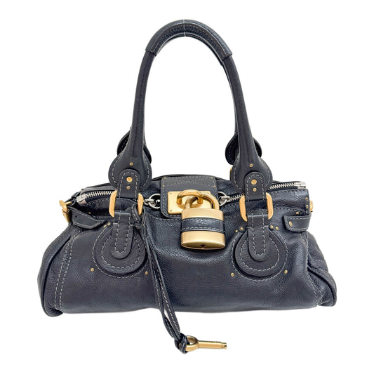 Paddington Black Leather Shoulder Bag