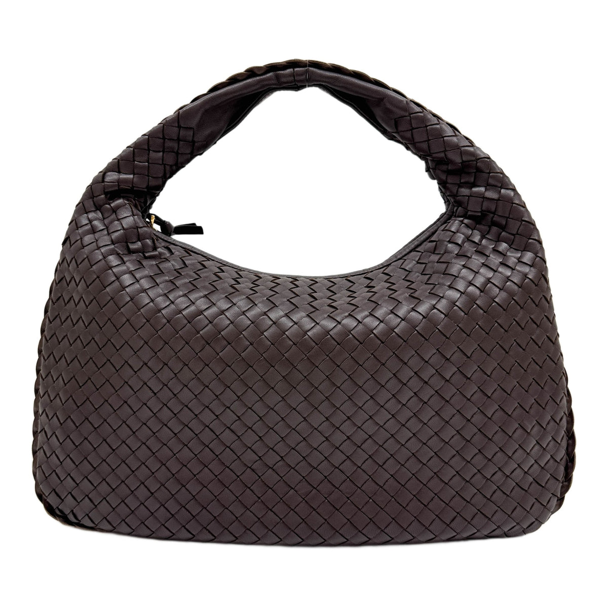 Veneta Intrecciato Brown Leather Shoulder Bag