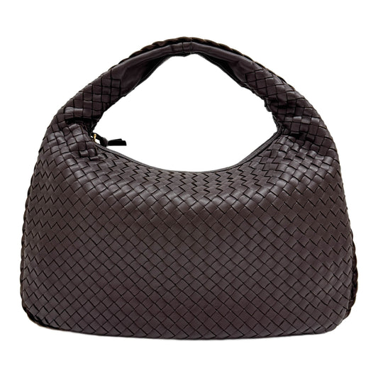 Veneta Intrecciato Brown Leather Shoulder Bag