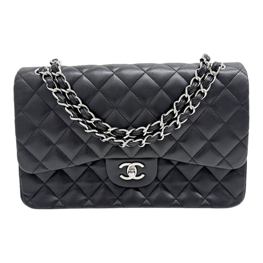 Jumbo Classic Double Flap 2017 Matelasse Black Leather Shoulder Bag